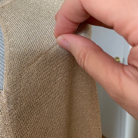 Metallic Gold Cardigan - Picture 9 of 9